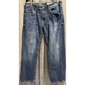 TK Axel Slim Boot Jeans Mens Med. Wash W32 L30 Blue Denim Straight Leg Pants